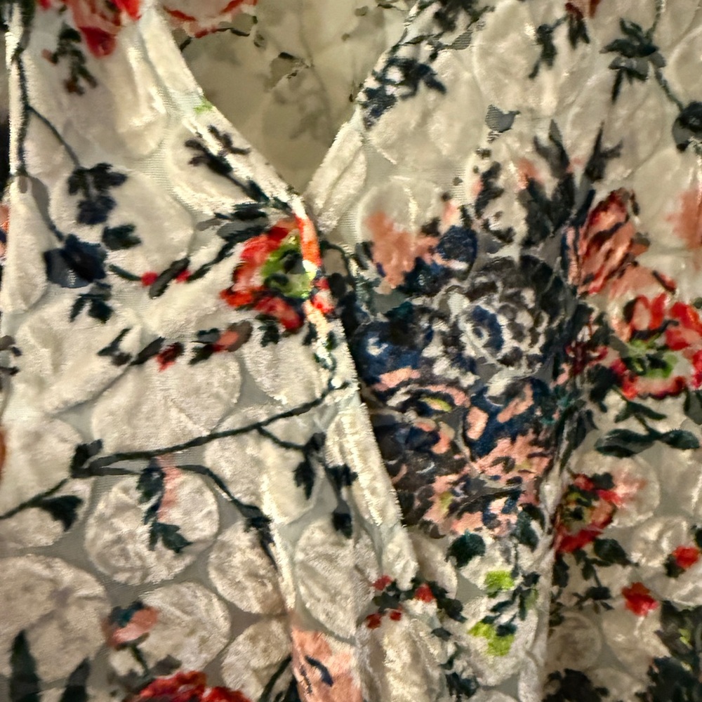 Maeve Umi wrap Multicolor Floral velvet silk blend Blouse - Picture 7 of 14